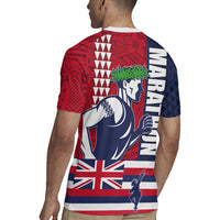 Honolulu Running 2024 Rugby Jersey Marathon Competition Hula Runner and Kakau Art Tattoo LT03 - Polynesian Pride