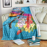 Honolulu Anniversary 52nd Running Blanket Marathon Competition Kakau Pattern Blue Color LT03 Blue - Polynesian Pride