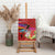 Honolulu Anniversary 52nd Running Canvas Wall Art Marathon Competition Kakau Pattern Red Color