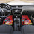 Honolulu Anniversary 52nd Running Car Mats Marathon Competition Kakau Pattern Red Color