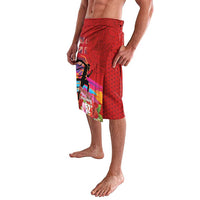 Honolulu Anniversary 52nd Running Lavalava Marathon Competition Kakau Pattern Red Color LT03 - Polynesian Pride