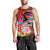 Honolulu Anniversary 52nd Running Men Tank Top Marathon Competition Kakau Pattern Red Color