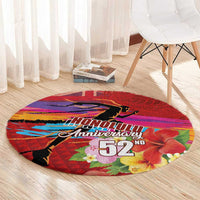 Honolulu Anniversary 52nd Running Round Carpet Marathon Competition Kakau Pattern Red Color LT03 - Polynesian Pride