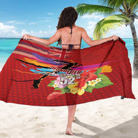 Honolulu Anniversary 52nd Running Sarong Marathon Competition Kakau Pattern Red Color LT03 - Polynesian Pride