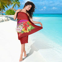 Honolulu Anniversary 52nd Running Sarong Marathon Competition Kakau Pattern Red Color LT03 - Polynesian Pride