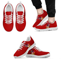 Honolulu Anniversary 52nd Running Sneakers Marathon Competition - Kakau Pattern Red Color LT03 - Polynesian Pride