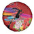 Honolulu Anniversary 52nd Running Spare Tire Cover Marathon Competition Kakau Pattern Red Color