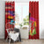 Honolulu Anniversary 52nd Running Window Curtain Marathon Competition Kakau Pattern Red Color