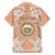 Hawaii Tropical Flowers with Kakau Tribal Hawaiian Shirt Peach Fuzz Color LT03 - Polynesian Pride