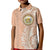 Hawaii Tropical Flowers with Kakau Tribal Kid Polo Shirt Peach Fuzz Color LT03 Kid Peach Fuzz - Polynesian Pride