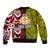 Tonga Kolisi Tonga Bomber Jacket Ngatu and Geometric Pattern LT03 - Polynesian Pride