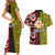 Tonga Kolisi Tonga Couples Matching Short Sleeve Bodycon Dress and Hawaiian Shirt Ngatu and Geometric Pattern LT03 - Polynesian Pride