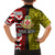 Tonga Kolisi Tonga Family Matching Off Shoulder Short Dress and Hawaiian Shirt Ngatu and Geometric Pattern LT03 - Polynesian Pride