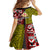 Tonga Kolisi Tonga Family Matching Off Shoulder Short Dress and Hawaiian Shirt Ngatu and Geometric Pattern LT03 - Polynesian Pride