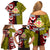 Tonga Kolisi Tonga Family Matching Off Shoulder Short Dress and Hawaiian Shirt Ngatu and Geometric Pattern LT03 - Polynesian Pride