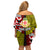 Tonga Kolisi Tonga Family Matching Off Shoulder Short Dress and Hawaiian Shirt Ngatu and Geometric Pattern LT03 - Polynesian Pride