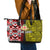 Tonga Kolisi Tonga Leather Tote Bag Ngatu and Geometric Pattern LT03 - Polynesian Pride