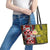 Tonga Kolisi Tonga Leather Tote Bag Ngatu and Geometric Pattern LT03 - Polynesian Pride