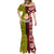 Tonga Kolisi Tonga Mermaid Dress Ngatu and Geometric Pattern LT03 - Polynesian Pride