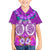 Polynesian Valentine Day Family Matching Long Sleeve Bodycon Dress and Hawaiian Shirt Love Couple Turtle Maori Hibiscus Purple LT03 Son's Shirt Purple - Polynesian Pride