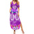 Polynesian Valentine Day Family Matching Summer Maxi Dress and Hawaiian Shirt Love Couple Turtle Maori Hibiscus Purple LT03 Mom's Dress Purple - Polynesian Pride