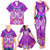 Polynesian Valentine Day Family Matching Tank Maxi Dress and Hawaiian Shirt Love Couple Turtle Maori Hibiscus Purple LT03 - Polynesian Pride