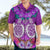 Polynesian Valentine Day Hawaiian Shirt Love Couple Turtle Maori Hibiscus Purple LT03 - Polynesian Pride