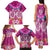 Polynesian Valentine Day Family Matching Tank Maxi Dress and Hawaiian Shirt Love Couple Turtle Maori Hibiscus Pink LT03 - Polynesian Pride