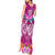 Polynesian Valentine Day Tank Maxi Dress Love Couple Turtle Maori Hibiscus Pink LT03 - Polynesian Pride