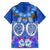 Polynesian Valentine Day Family Matching Long Sleeve Bodycon Dress and Hawaiian Shirt Love Couple Turtle Maori Hibiscus Blue LT03 - Polynesian Pride