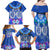 Polynesian Valentine Day Family Matching Off Shoulder Maxi Dress and Hawaiian Shirt Love Couple Turtle Maori Hibiscus Blue LT03 - Polynesian Pride