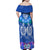 Polynesian Valentine Day Family Matching Off Shoulder Maxi Dress and Hawaiian Shirt Love Couple Turtle Maori Hibiscus Blue LT03 - Polynesian Pride