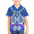 Polynesian Valentine Day Family Matching Off Shoulder Short Dress and Hawaiian Shirt Love Couple Turtle Maori Hibiscus Blue LT03 Son's Shirt Blue - Polynesian Pride