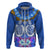 Polynesian Valentine Day Hoodie Love Couple Turtle Maori Hibiscus Blue LT03 Zip Hoodie Blue - Polynesian Pride