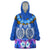 Polynesian Valentine Day Wearable Blanket Hoodie Love Couple Turtle Maori Hibiscus Blue LT03 One Size Blue - Polynesian Pride