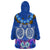 Polynesian Valentine Day Wearable Blanket Hoodie Love Couple Turtle Maori Hibiscus Blue LT03 - Polynesian Pride