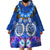 Polynesian Valentine Day Wearable Blanket Hoodie Love Couple Turtle Maori Hibiscus Blue LT03 - Polynesian Pride