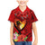 Hawaii Valentine Day Family Matching Mermaid Dress and Hawaiian Shirt Couple on Beach mix Hibiscus and Polynesian Tattoo LT03 Son's Shirt Red - Polynesian Pride