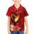 Hawaii Valentine Day Family Matching Off Shoulder Maxi Dress and Hawaiian Shirt Couple on Beach mix Hibiscus and Polynesian Tattoo LT03 Son's Shirt Red - Polynesian Pride