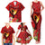 Hawaii Valentine Day Family Matching Tank Maxi Dress and Hawaiian Shirt Couple on Beach mix Hibiscus and Polynesian Tattoo LT03 - Polynesian Pride