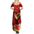 Hawaii Valentine Day Summer Maxi Dress Couple on Beach mix Hibiscus and Polynesian Tattoo LT03 - Polynesian Pride