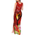 Hawaii Valentine Day Tank Maxi Dress Couple on Beach mix Hibiscus and Polynesian Tattoo LT03 - Polynesian Pride