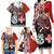 Personalised Aotearoa and Tonga Together Family Matching Long Sleeve Bodycon Dress and Hawaiian Shirt Manaia and Tongan Tribal Cross - Taniko and Ngatu Art Tattoo