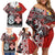 Personalised Aotearoa and Tonga Together Family Matching Off Shoulder Short Dress and Hawaiian Shirt Manaia and Tongan Tribal Cross - Taniko and Ngatu Art Tattoo