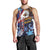 American Samoa Flag Day Men Tank Top Bald Eagle with Uatogi and Fue - Polynesian and Floral Tribal Tattoo