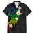 Polynesian Spiral Tribal Tattoo Family Matching Long Sleeve Bodycon Dress and Hawaiian Shirt Fanciful Color