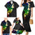 Polynesian Spiral Tribal Tattoo Family Matching Mermaid Dress and Hawaiian Shirt Fanciful Color