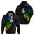 Polynesian Spiral Tribal Tattoo Hoodie Fanciful Color