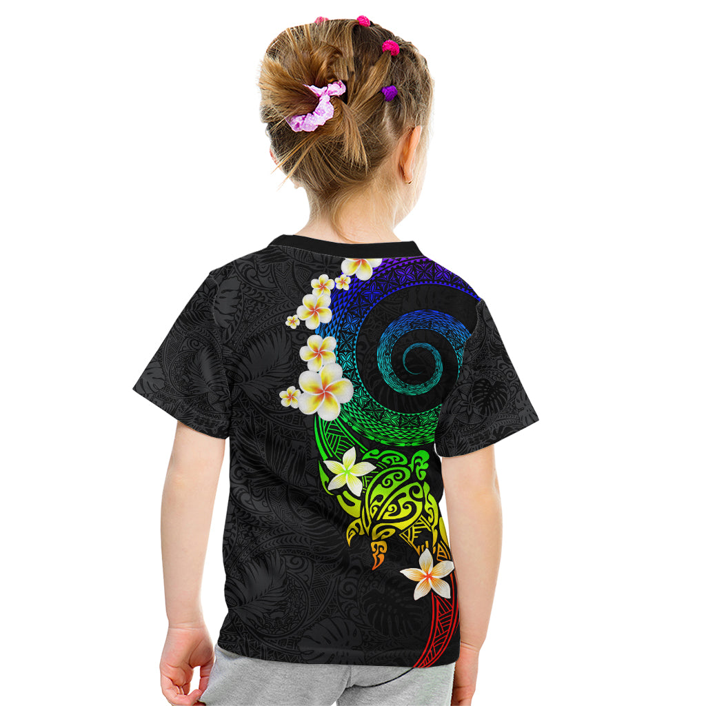 Polynesian Spiral Tribal Tattoo Kid T Shirt Fanciful Color LT03 - Polynesian Pride