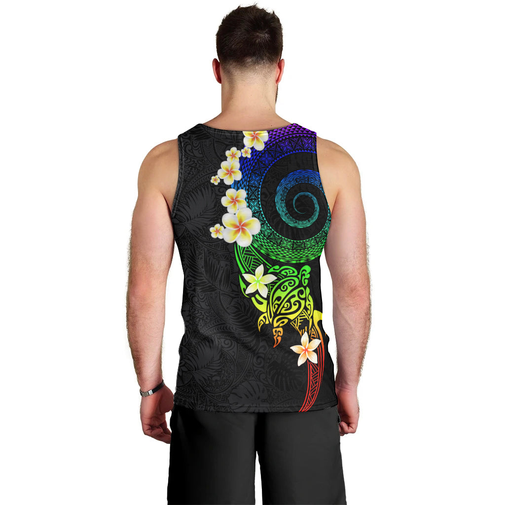 Polynesian Spiral Tribal Tattoo Men Tank Top Fanciful Color LT03 - Polynesian Pride